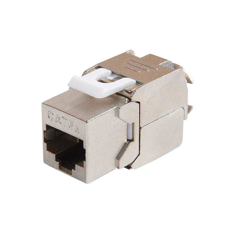 SMT-1061T8C6A-FTP 180 asteen suojattu CAT6A Toolless Keystone Jack