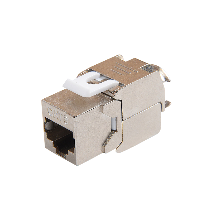 SMT-1061T8C8-FTP 180 asteen suojattu CAT8: n toolless Keystone Jack