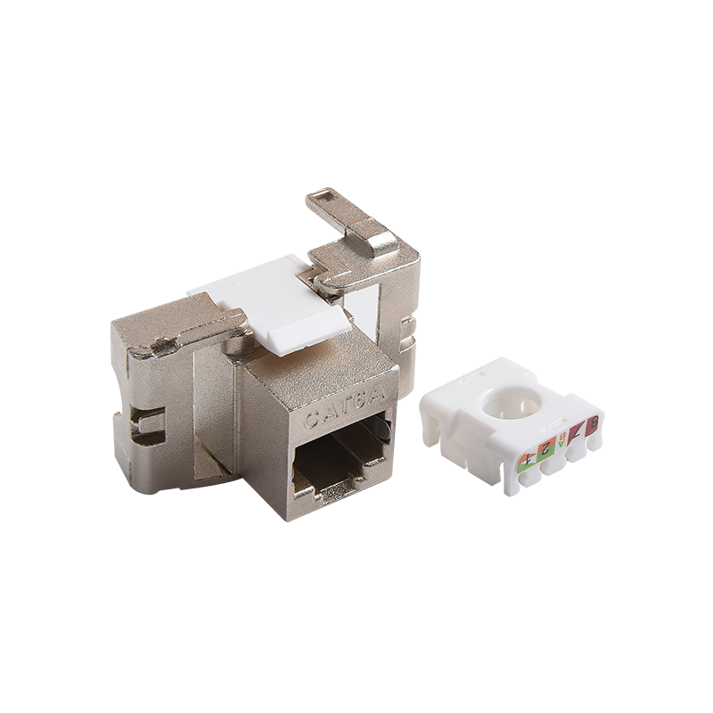 SMT-1038T8C6A-FTP 180 asteen suojattu Toolless Keystone Jack Short Body