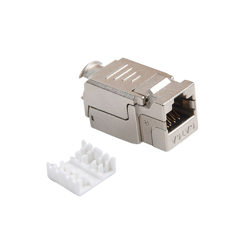 SMT-1048T8C6A-FTP 90 asteen suojattu CAT6A Toolless Keystone Jack